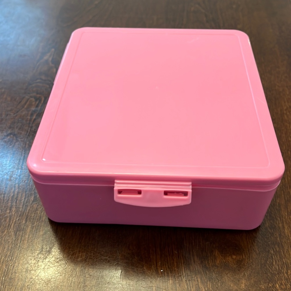 Pink Pottery Barn Plastic Bento Box